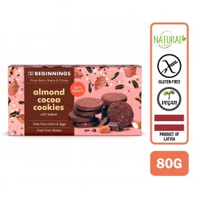 The Beginnings Almond Cocoa Cookies, 80 g