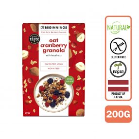 The Beginnings Cranberries Oat Granola, 200 g
