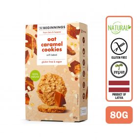 The Beginnings Oat Caramel Cookies (Soft Baked), 80 g