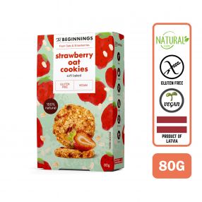 The Beginnings Strawberries Oat Cookies (Soft baked), 80 g