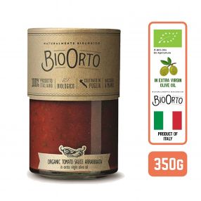 BioOrto Italian Organic Tomato Sauce Arrabbiata in Extra Virgin Olive Oil