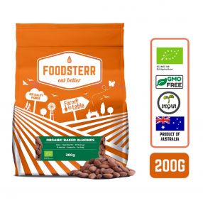 Foodsterr Organic Baked Almond Nuts 200g
