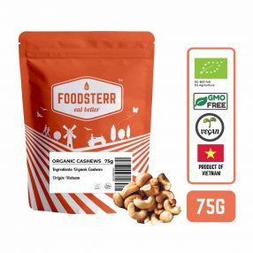 Organic Cashews, 75 grams
