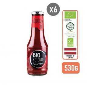 Rudolfs Organic Tomato Ketchup - Spicy, 530g (6 pcs)