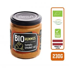 Rudolfs Organic Hummus with Tomato & Smoked Salt, 230g