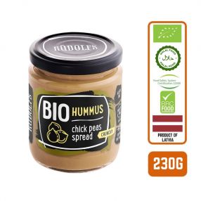 Rudolfs Organic Crunchy Hummus Vegetable Spread, 230g